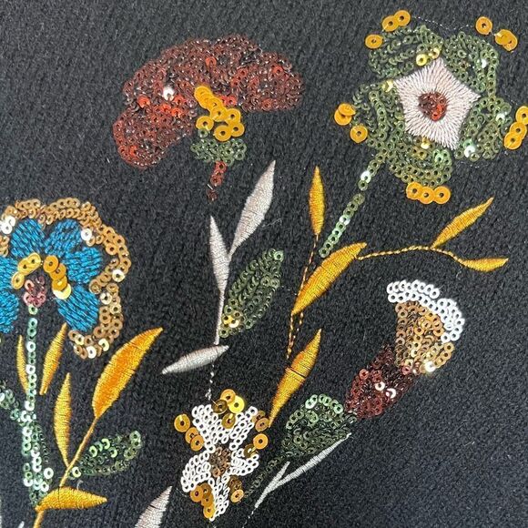 The Cashmere Project Black Cashmere Embellished Sweater - Picture 2 of 8